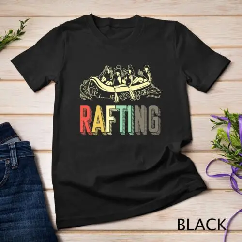 Retro Whitewater Rafting River Water Sports Rafter Paddler Unisex T-shirt