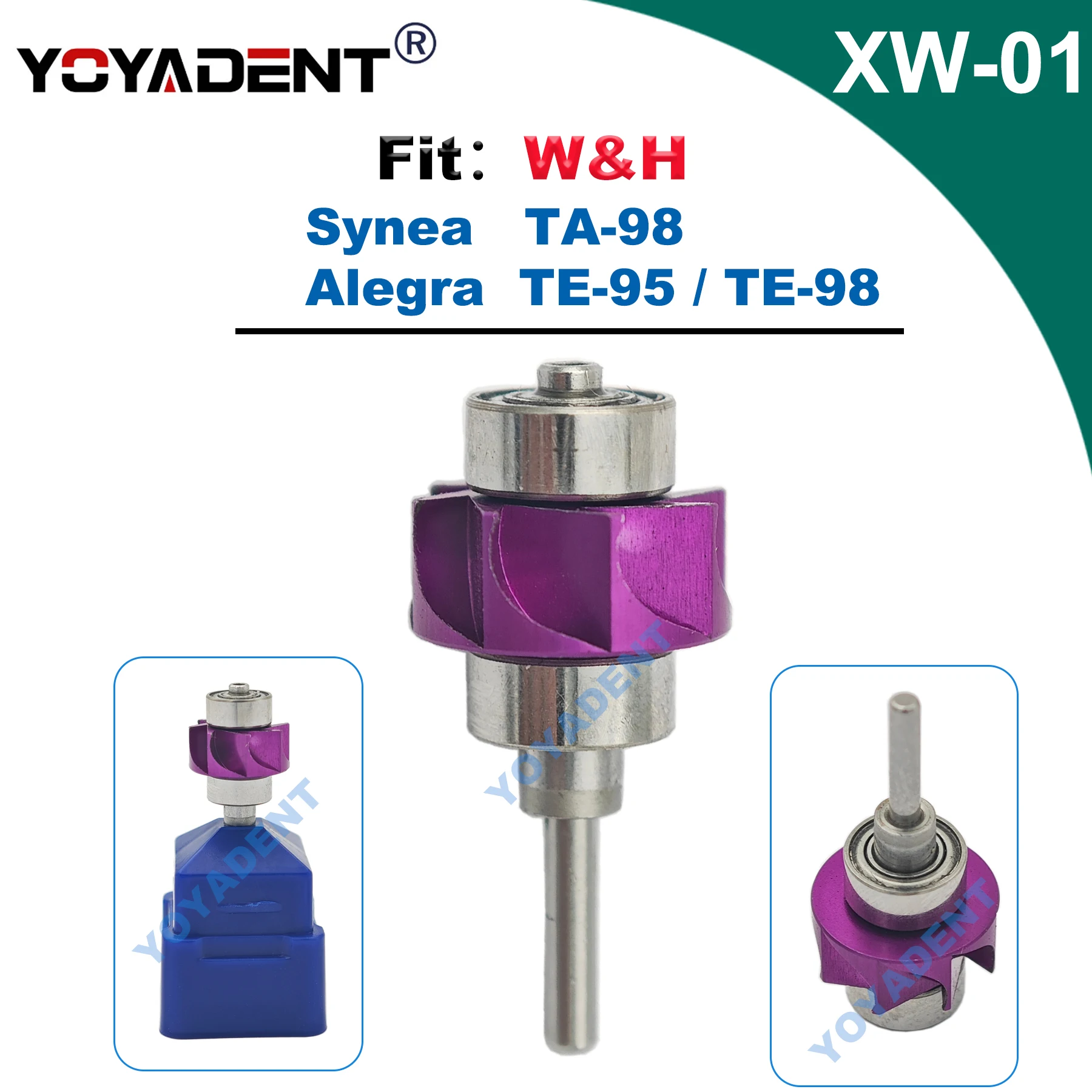 

Dental Handpiece Cartridge For Synea TA-98 Alegra TE-95 /TE-98 High Speed Turbine Rotor Accessories