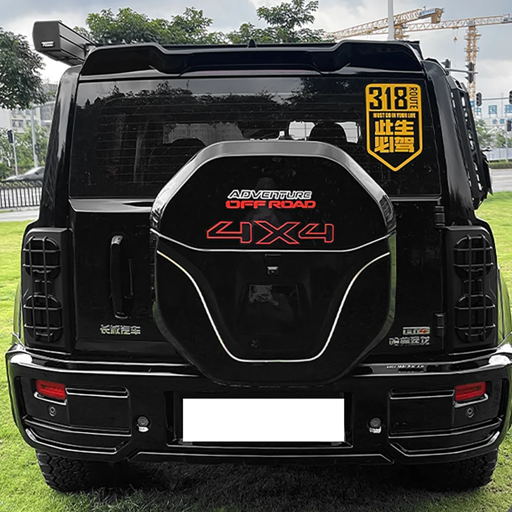 All-inclusive Spare Tire Cover For Haval Menglong 2023 2024  Rear Spare Tire Shell Protective Cover Car Tailgate Modification