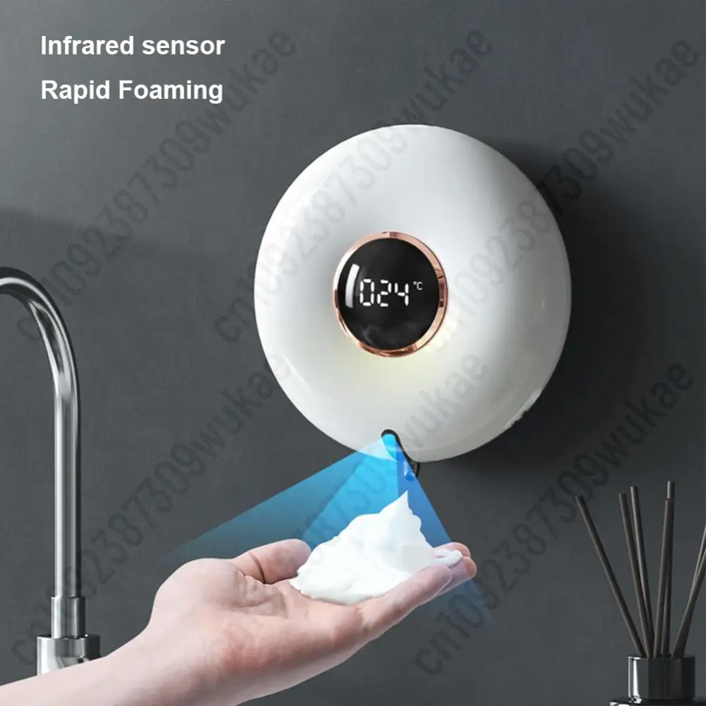 Automatic Foaming Soap Dispenser IPX5 Waterproof 280ML Hand Free Soap Dispenser Dish Soap Dispenser for Kitchen Bathroom Wall