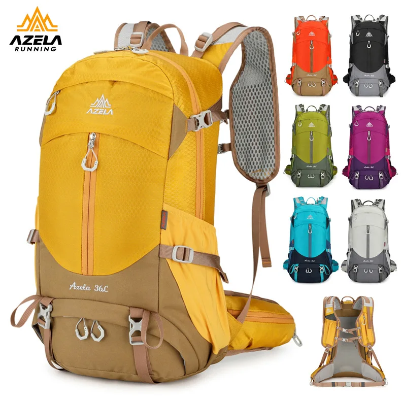 Sac à dos de randonnée AZELA 36L-55L : grande capacité, résistant aux éclaboussures et aux abrasions, pour la randonnée, le camping et les voyages, avec Pa