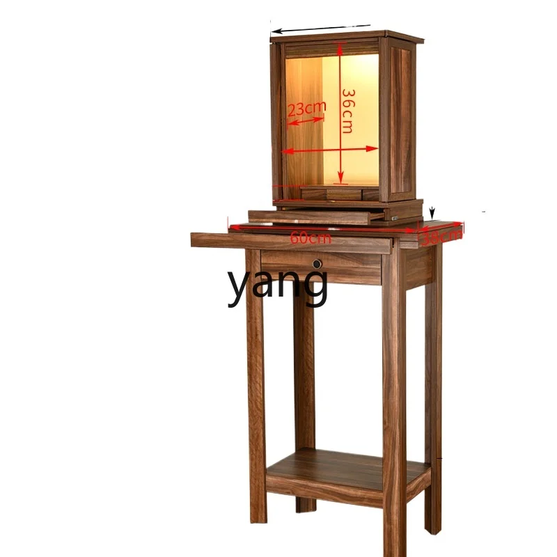 

Yjq Clothes Closet Modern Minimalist Buddha Cabinet Altar Enshrine God of Wealth Guanyin Home