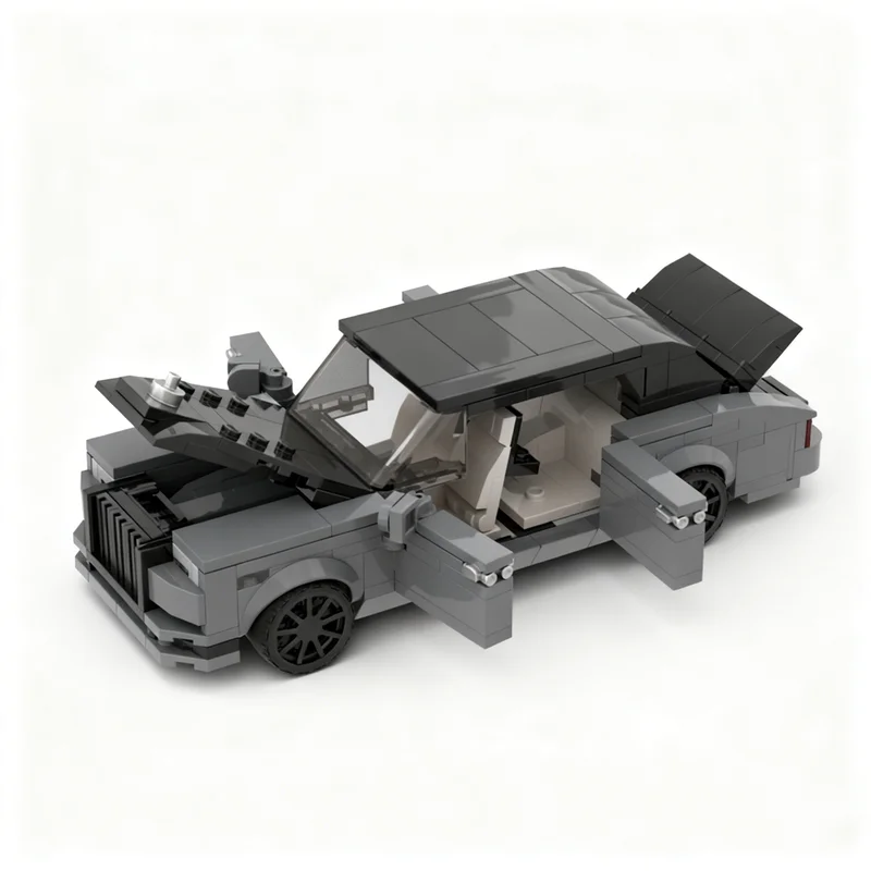346pcs MOC City Champions Rolls Royce Phantom Model Building Blocks Toys Architecture Education Creative Christmas Gifts Brick