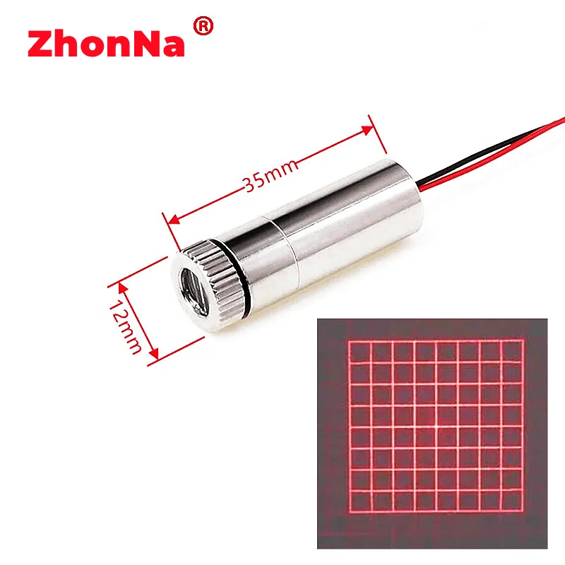 

Green Point Line Cross 532nm 5mW Laser Module Head Glass Lens Focusable Industrial ClassDC 3V-5VmanufacturerFree Customization