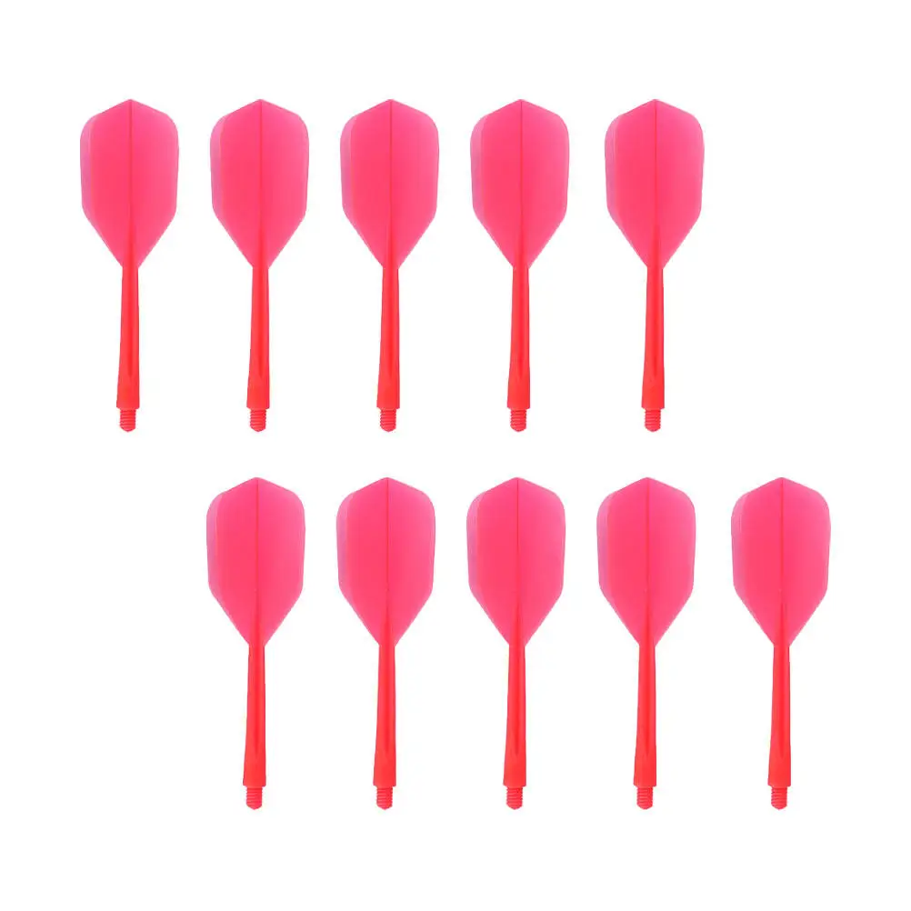 

10Pcs Stylish Utility Dart Flights and Shafts Plastic Integrated Stems with Locking Hole for Secure Fit Long-Lasting Flight