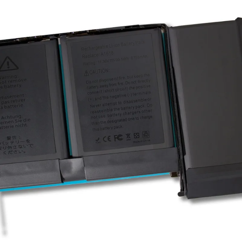 For MacBook Pro Retina A1618 A1398 2015 Laptop Battery 0 Cycle High Quality  Capacity Battery Replacement Bateria Grade A Cell