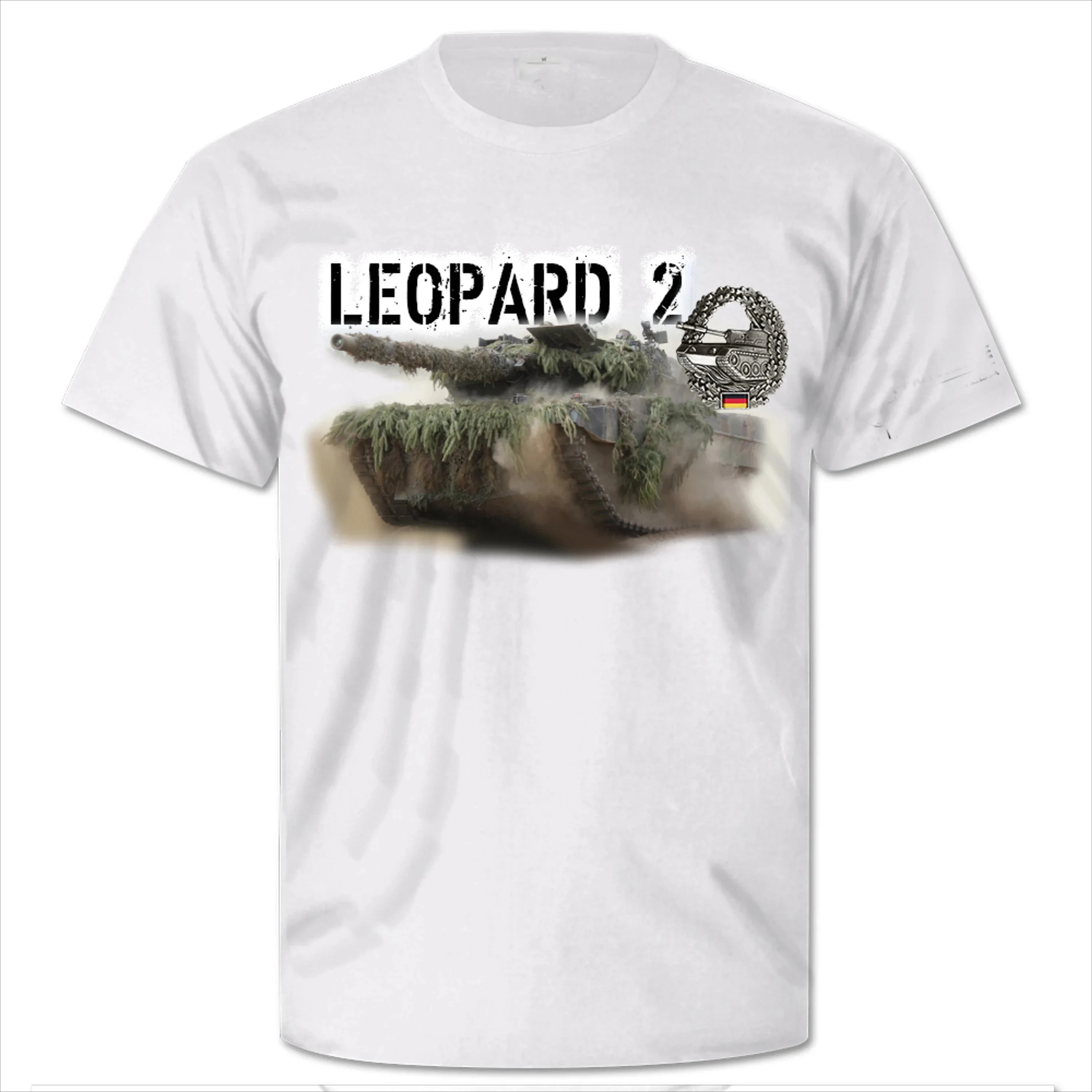 Bundeswehr Leopard 2 Leo Panzer Badge Barett T-Shirt. Summer Cotton Short Sleeve O-Neck Mens T Shirt New S-3XL