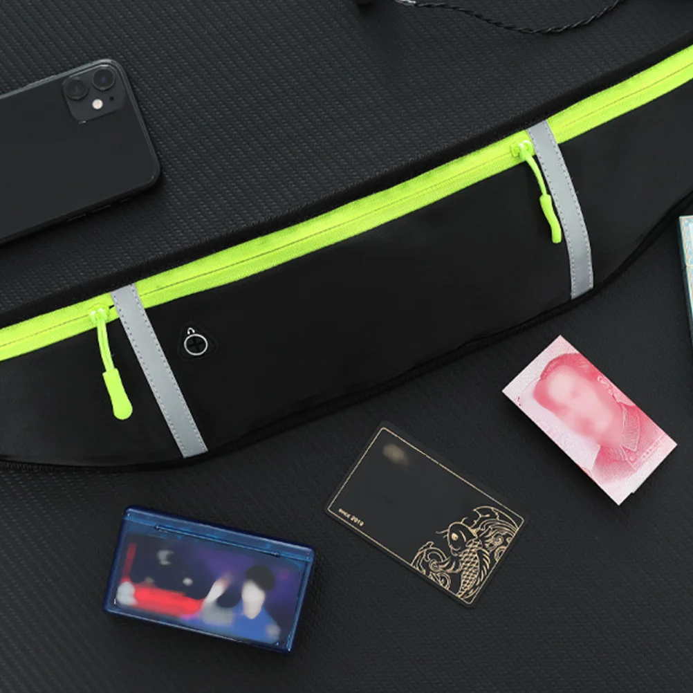 

1 шт., 7-дюймовая водонепроницаемая поясная сумка, спортивная поясная сумка, водостойкая, легкая, с гладкой молнией, 3 кармана для хранения телефона