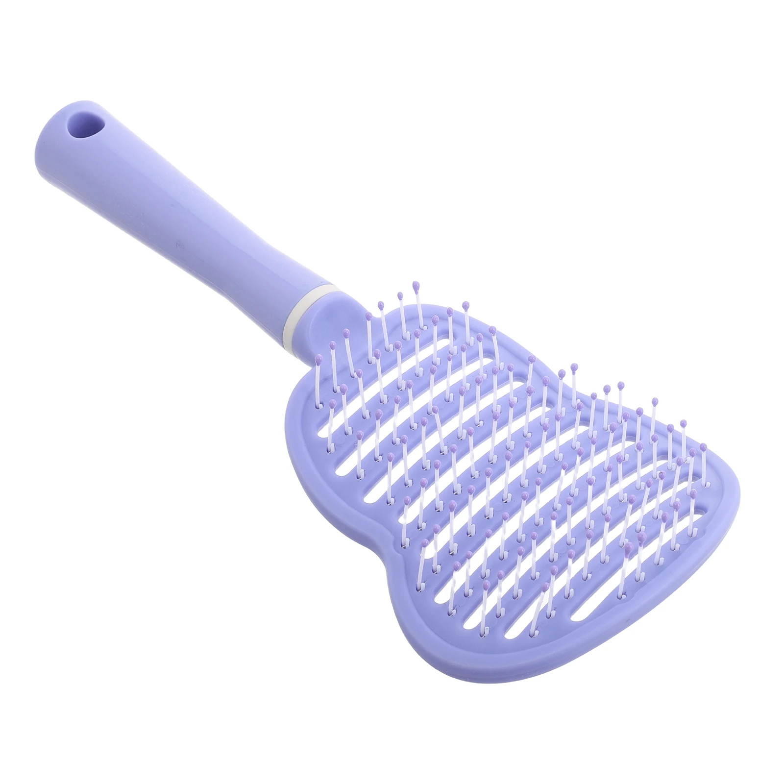 

Hollow Bristle Detangling Comb For Curly Hair Vented Paddle Brush Scalp Massage Tool Styling Comb For Women Wet Dry Use