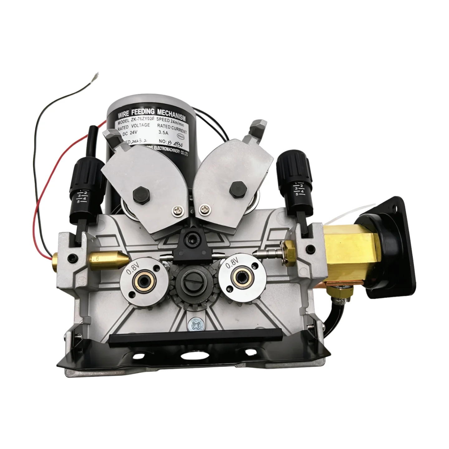 DC24 /42V 76ZY-02B  Mig Wire Feeder Motor Assembly Feeding Machine 1.0-1.2mm 2.0-18m/Min 1PK for MIG MAG Welding Machine