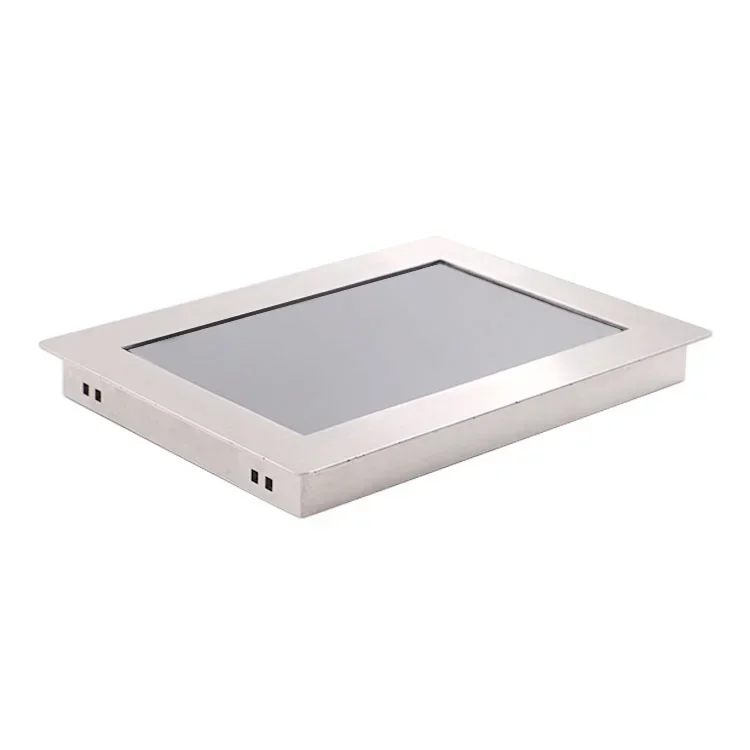10 12 15 17 pollici SUS304 custodia in acciaio inossidabile robusto monitor touch screen industriale resistente alle intemperie per esterni