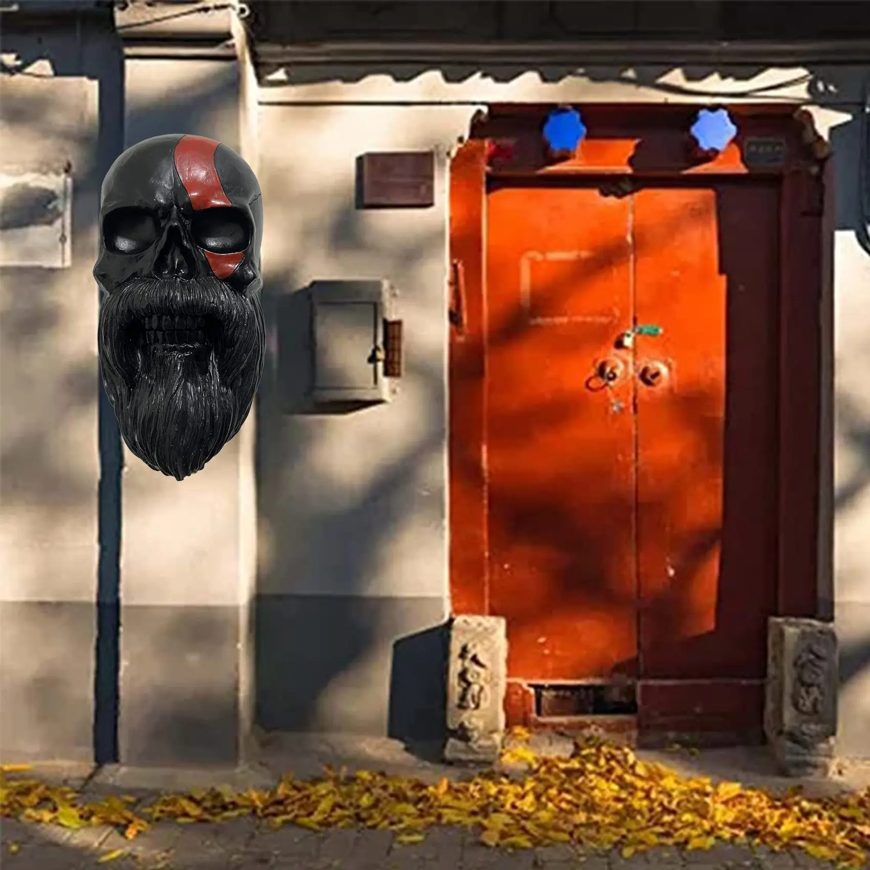 ABRB-череп, держатель для шлема, держатель для мотоциклетного шлема с бородой, незаменимый для подставки для мотоциклетного шлема, поделки для декора стен