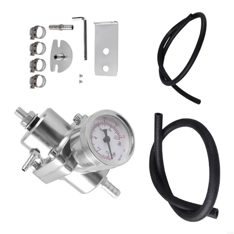 M76E Einstellbarer Kraftstoffdruckreglersatz mit 0–140 PSI Druckmesser und Aluminiumgehäuse für die Reparatur des – Detail 4