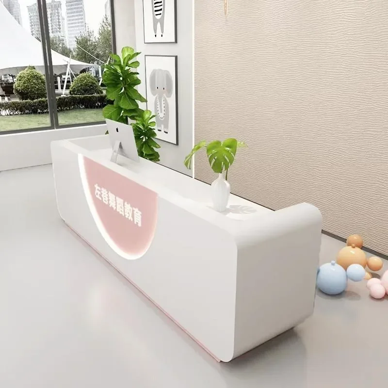 Children Dance Art Training Reception Desk Kindergarten Early Education Care Center Front Desk Bar Table Checkout Counter
