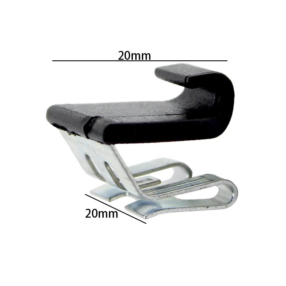 10Pcs Metal Structure Left or Right Rear Sunshade Clip for Renault Megane Fluence Laguna Scenic Curtain Fastener Clip