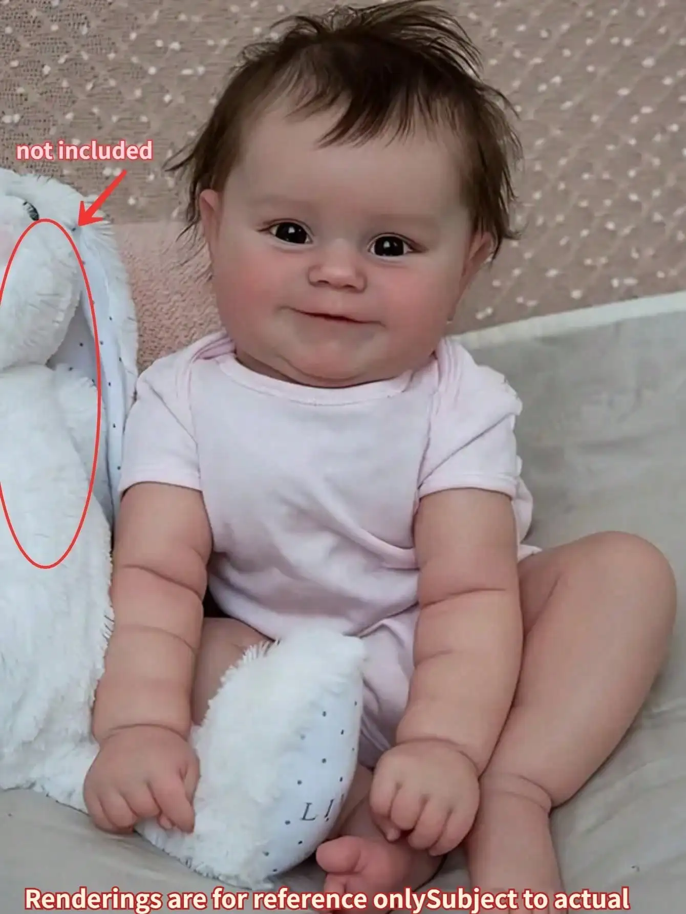 

18-дюймовая кукла для новорожденных Maddie Girl ручной работы Bebe Soft Touch, мягкая милая кукла Bebe для ванны