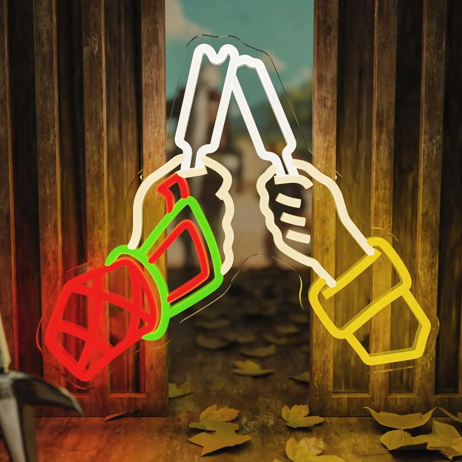 

Anime Neon Sign Ninja Hand Neon Light for Wall Decor LED Japanese Anime Style Neon Sign for Bedroom Game Room Otaku Room