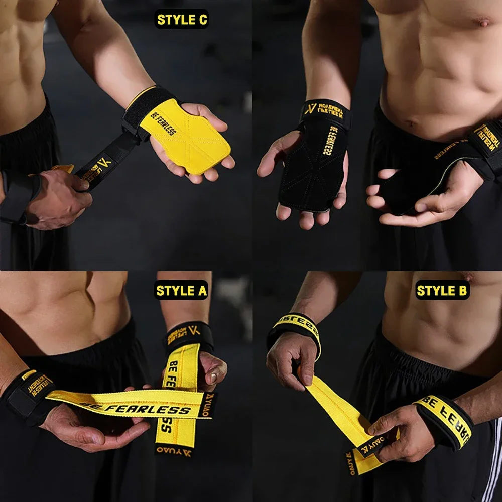 Antislip Lifting Wrist Strap Power-assisted Strap for Fitness Exercise deadlift weightlifting pull-ups Workout in the Gym【1Pair】