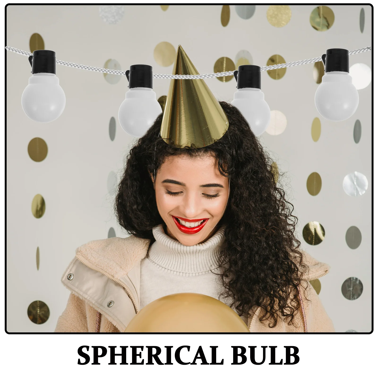 20 Pcs String Light Bulbs Small Lamp Decor Globe Empty LED Ball Pendant Decoration Plastic Abs