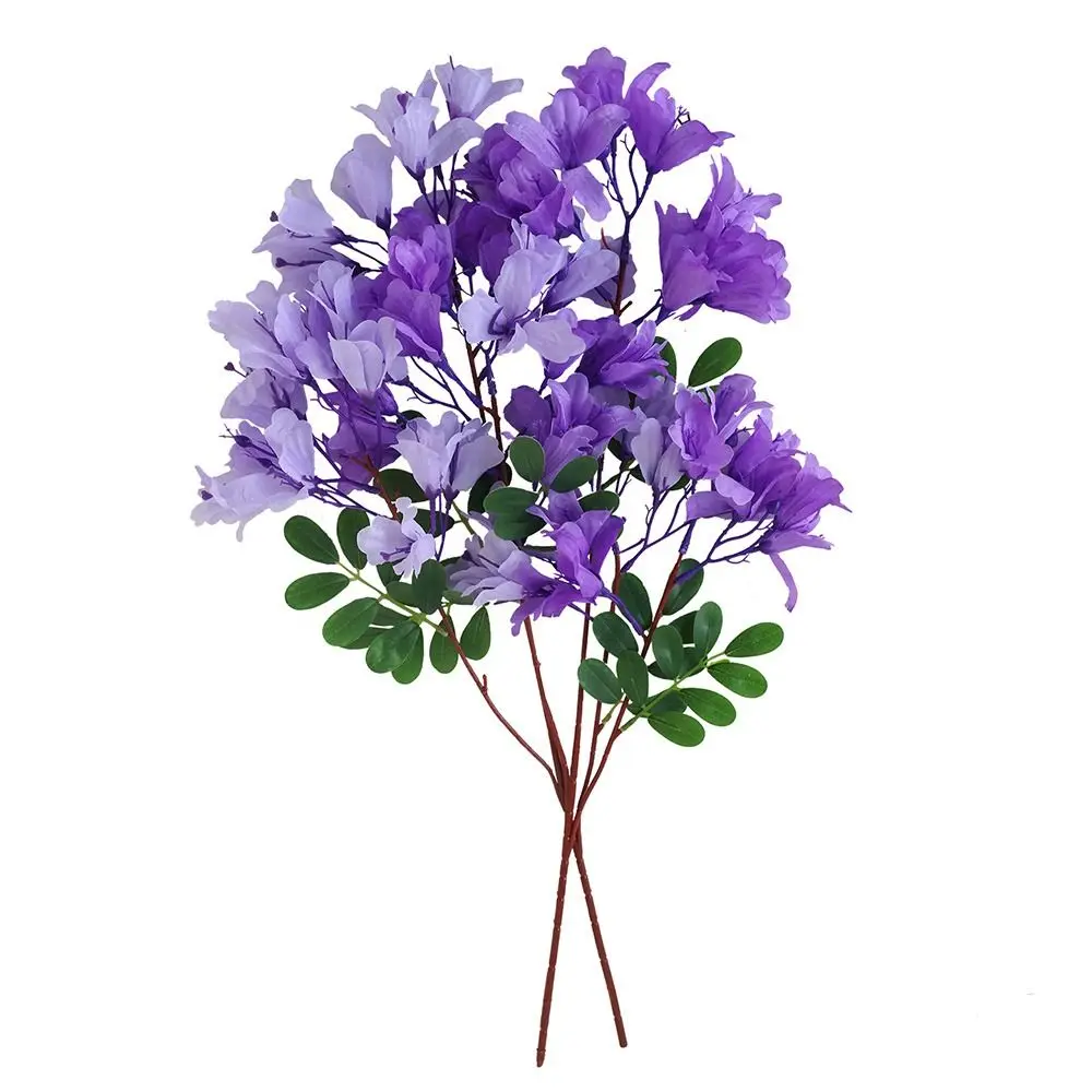 Flor Artificial de Jacaranda Azul, Simulación de Paisaje, Arreglo Floral Colgante, Material Floral para Colgar en el Techo