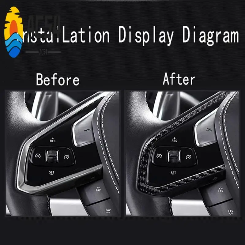 

AC54-Накладка переключателя рулевого колеса автомобиля из настоящего углеродного волокна для Corvette C8 Z51 2020-2022