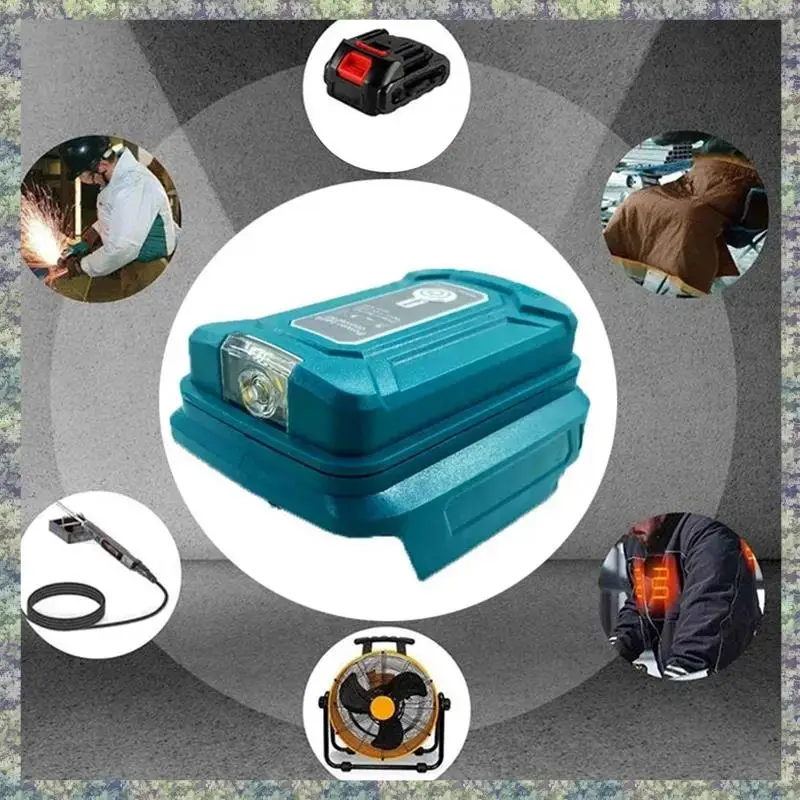 

WON For Makita18v With USB Battery Adapter Fast Charging For 18V Battery Charger Adapter