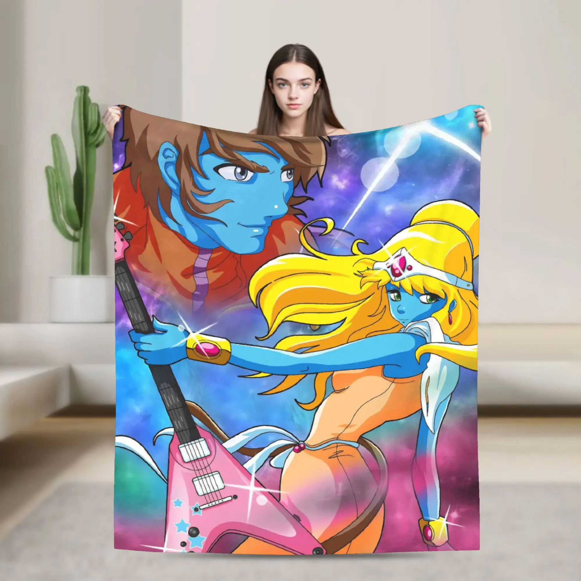 Stella Octave Arpegius Baryl Blanket Cover Interstella 5555 Flannel Throw Blankets Bedding Couch Printed Lightweight Bedspreads