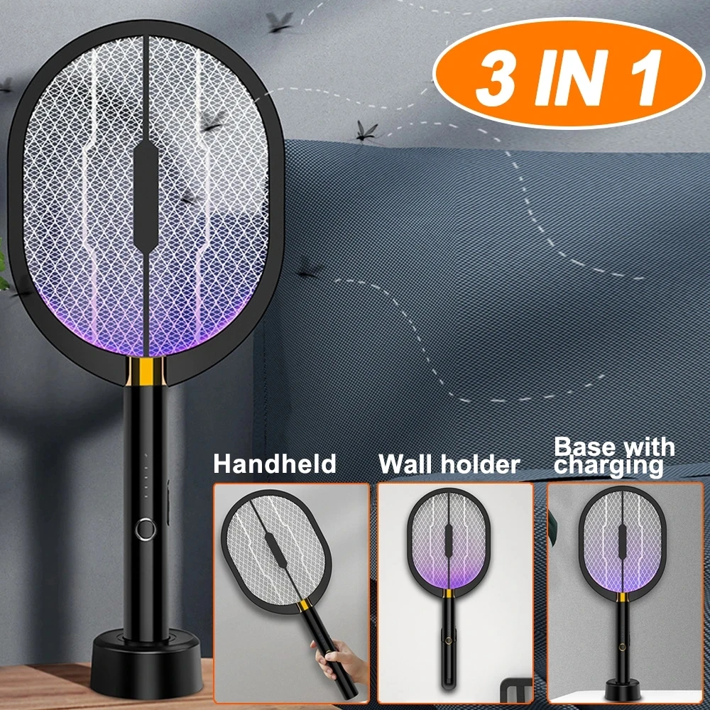 2023 Mosquito Killer Anti Mosquitoes Electric USB Killer Racket Fly Swatter Traps Flies Insect Repeller Home Mosquito Lamp