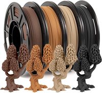Wood Color Filament 1.75 PLA+, Wood PLA+ Filament,250g/500g/1000g/ 4 * 250g Spool Dimensional Accuracy +/- 0.03 mm
