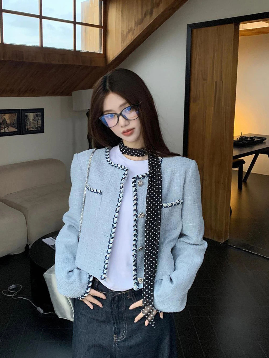 

Ele ort Sve Длинное пальто женское осеннее новое имя Sle Lady Design Sense Уникальная загадочная атмосфера для поездок на работу Sle Out...