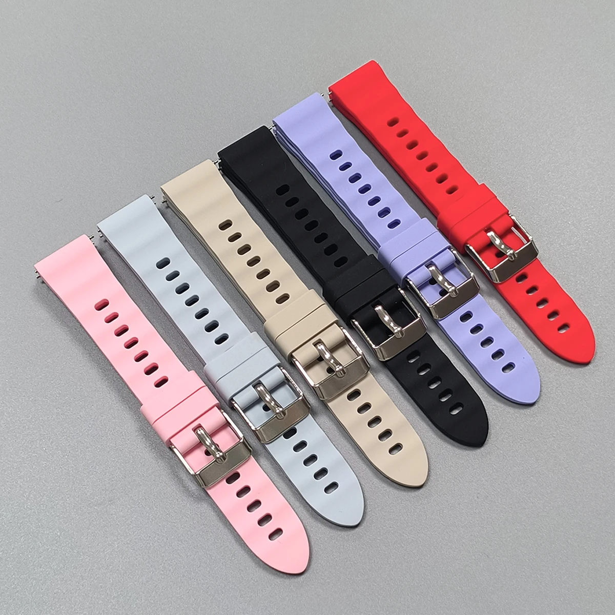 Siliconen 18mm Horlogeband voor HUAWEI Horloge GT6 5 4 41mm/GT 5 Pro 42mm Sport Band voor Garmin Vivoactive 4S 3S/Venu 3S 2S Armband