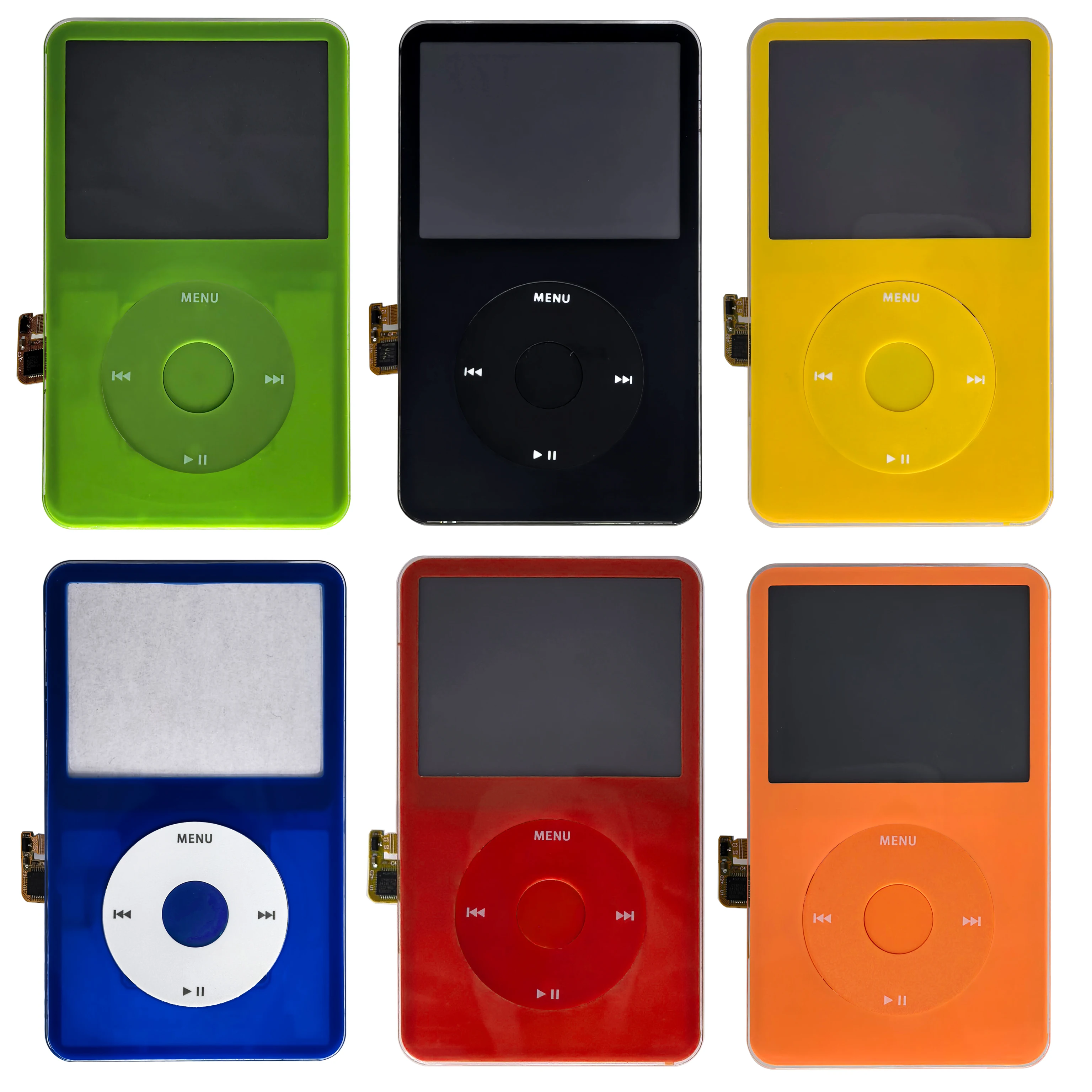 Front Housing Assembly for iPod 5th 5.5th Gen Video, Includes Faceplate Case Cover with Click Wheel & Center Button