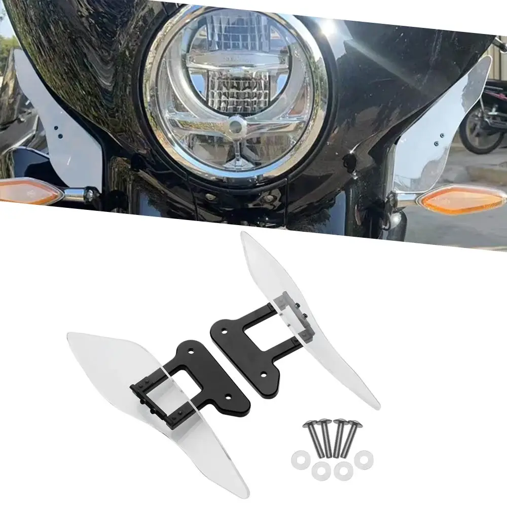 

Brand New Adjustable Fairing Air Deflectors Fit For Bmw R18 B Bagger Transcontinental 2021-2026 Transparent Improves Comfortable
