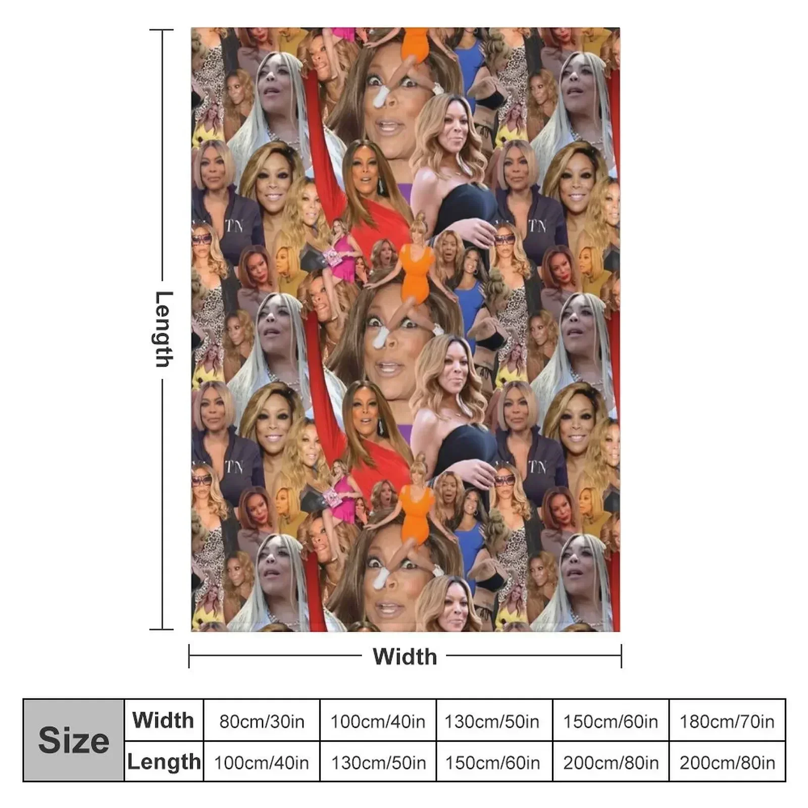 Wendy In repeat Throw Blanket Loose warm for winter Soft Big For Decorative Sofa Sofas Blankets For Baby Blankets
