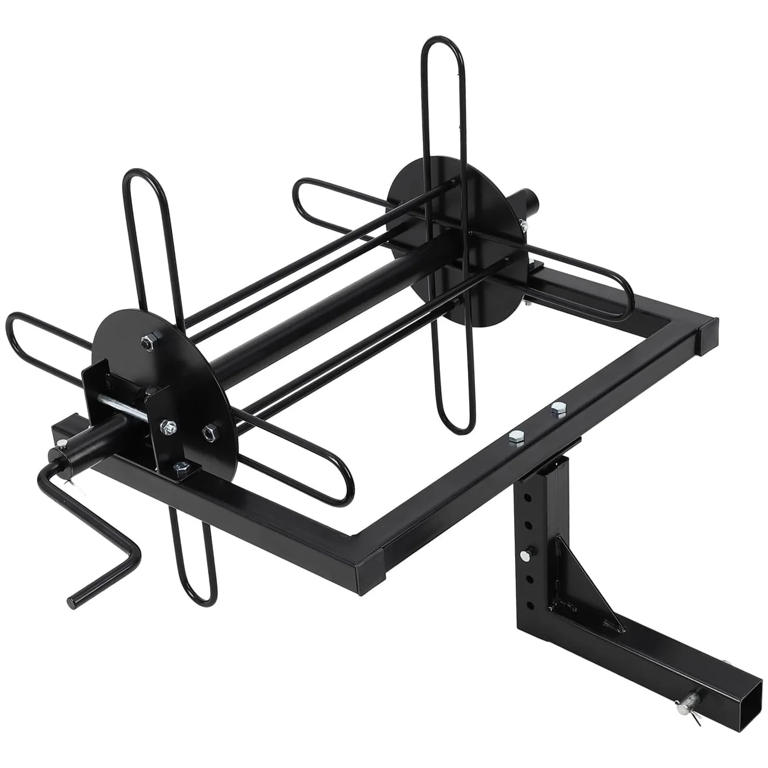 

Barbed Wire Unroller with 2" Hitch Receiver ATV & Tractor Mounted Roller for Fencing & Farm Work Easy-Install Bracket Plate