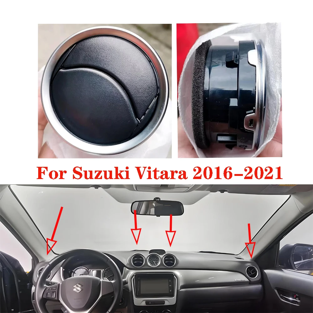 

Для Suzuki Vitara 2016-2021 73630-56P00 1 шт. 2 шт. 3 шт. автоматическая внутренняя приборная панель вентиляционное отверстие круглая решетка для кондиционера подходит