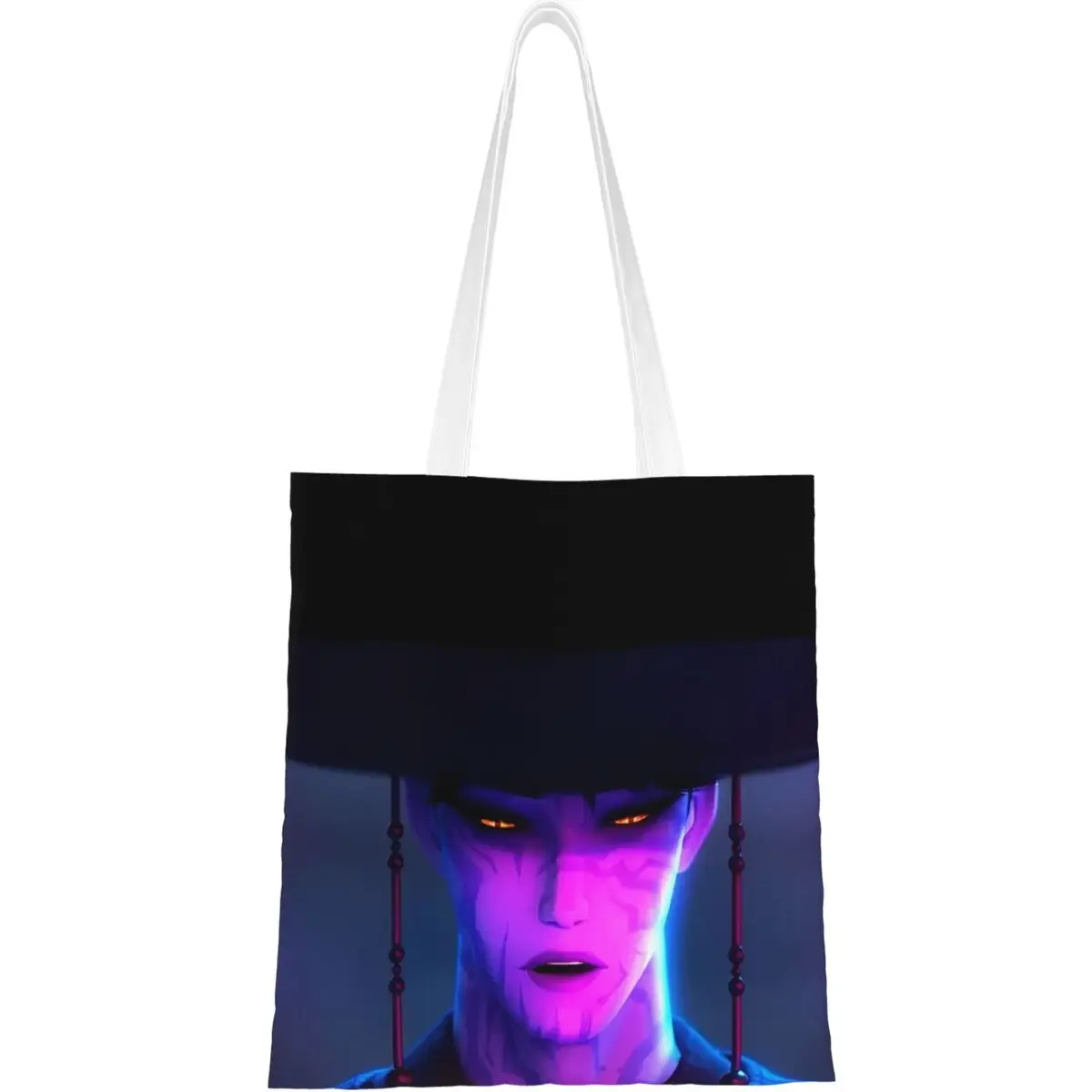 kpop-demon-hunters-shopper-saco-2025-filme-sacos-de-compras-feminino-escola-pano-sacola-estetica-design-grafico-bolsas