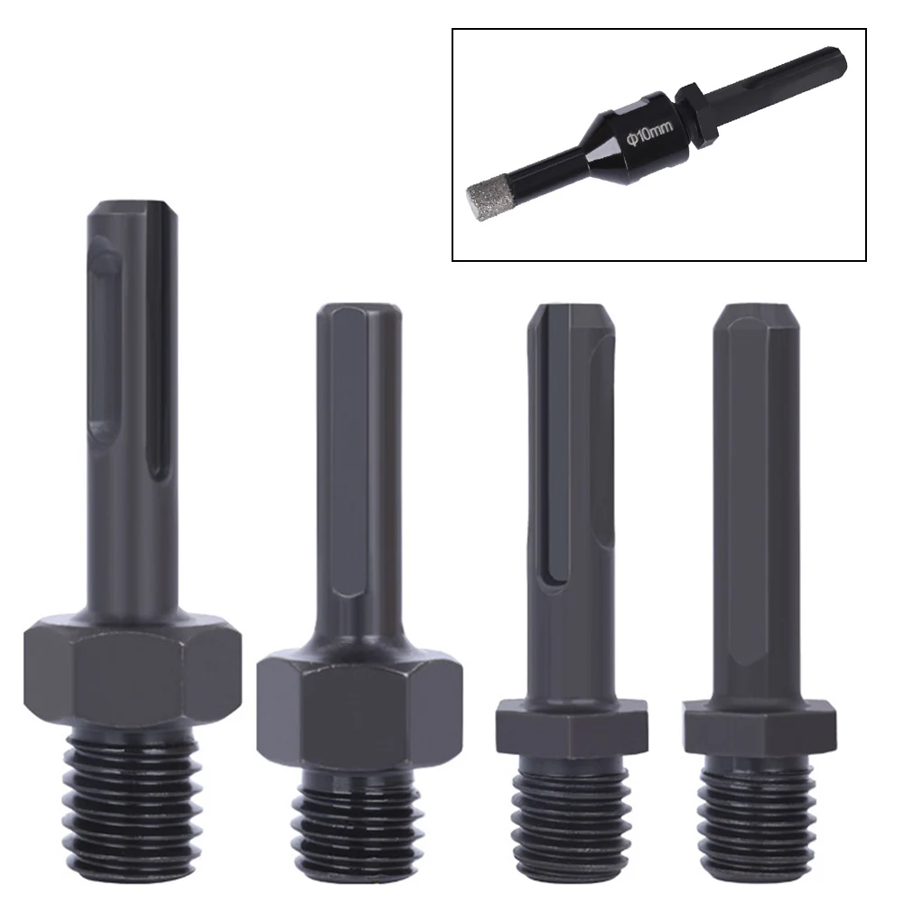 Brand New Drill Converters Adapter Triangular Handle Black 1 Pc Connecting Rod For Electric Hammer High Safety