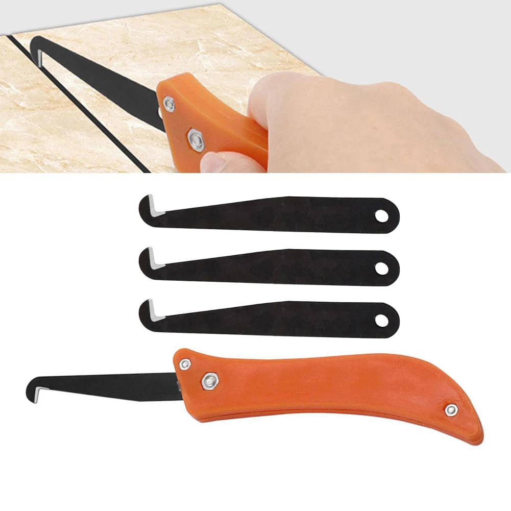 Professional Ceramic Tile Gap Blade Hook Blade Tiles Repair Tool Old Mortar Cleaning Dust Removal Steel Construction Hand Tools