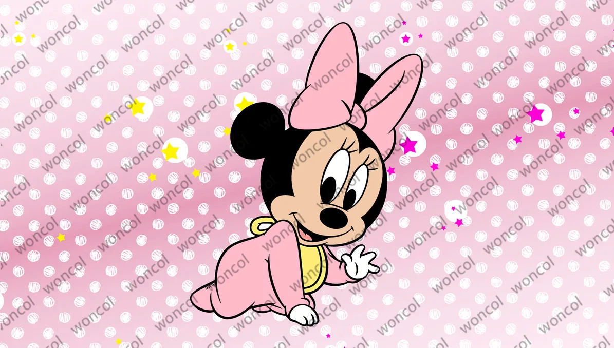 Disney Minnie Mouse Round Backdrop Baby Birthday Backdrop Girl Birthday Baby Shower Pink Circle Cylinder Cover Photo Photocall