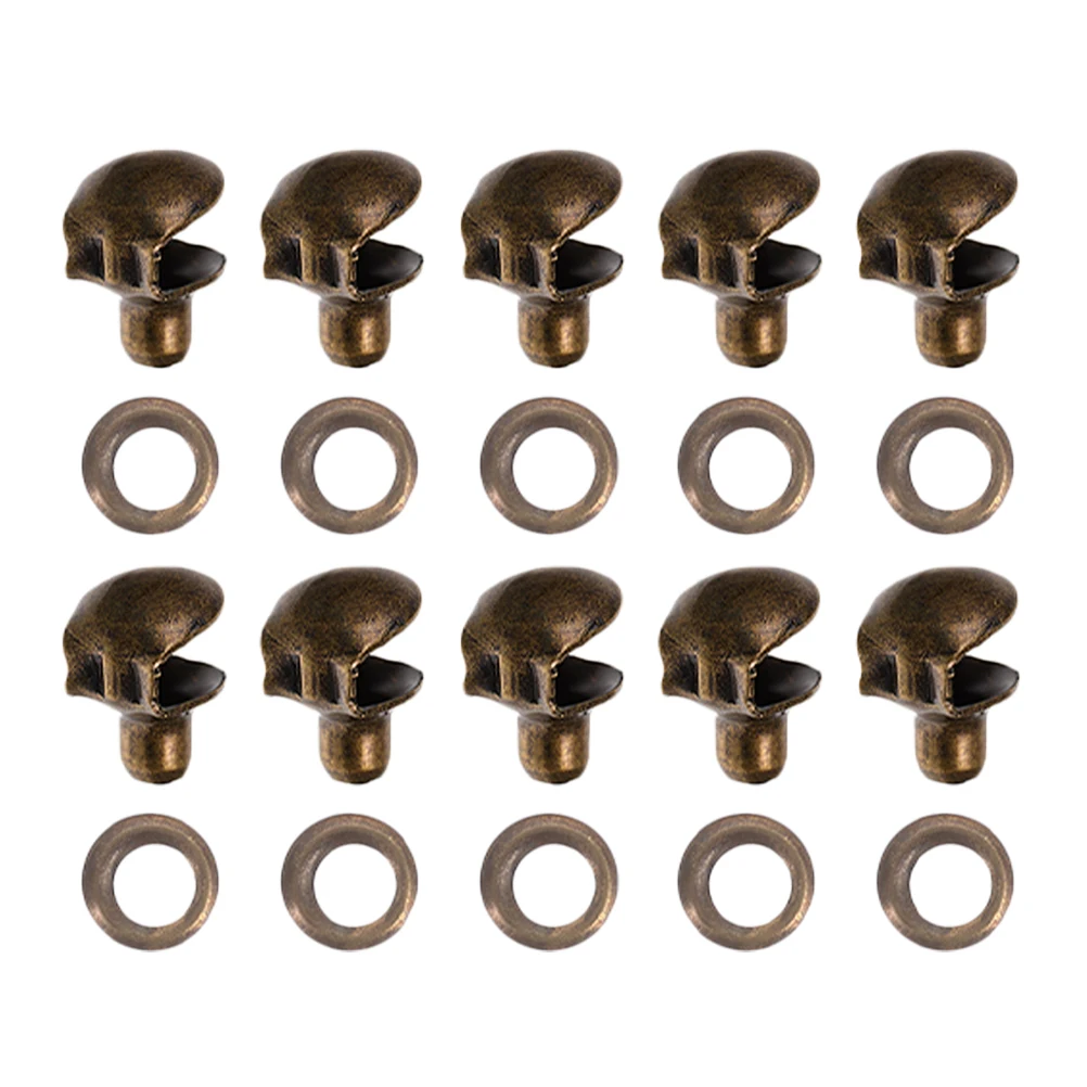

10 Pcs Hook Rivet Accessory Girls Boots Shoe Buckle Replacement Decorate Shoelace Fastener Miss
