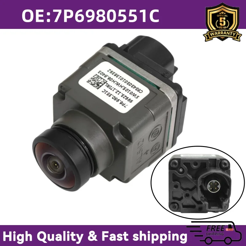 

For Audi Rear Camera 7P6980551C Parking Assist Reversing Car Accessory for A6 C7 Q7 A8 A7 Touareg 2011-2018