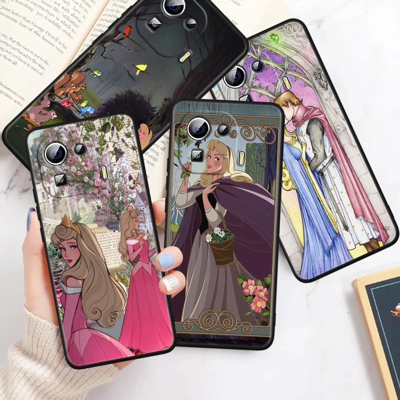 Sleeping Beauty Disney Fashion For Xiaomi Mi 14 13T 13 12T 12 11T 11i 11 10T 10 Pro Lite Ultra 5G Black Funda Phone Case