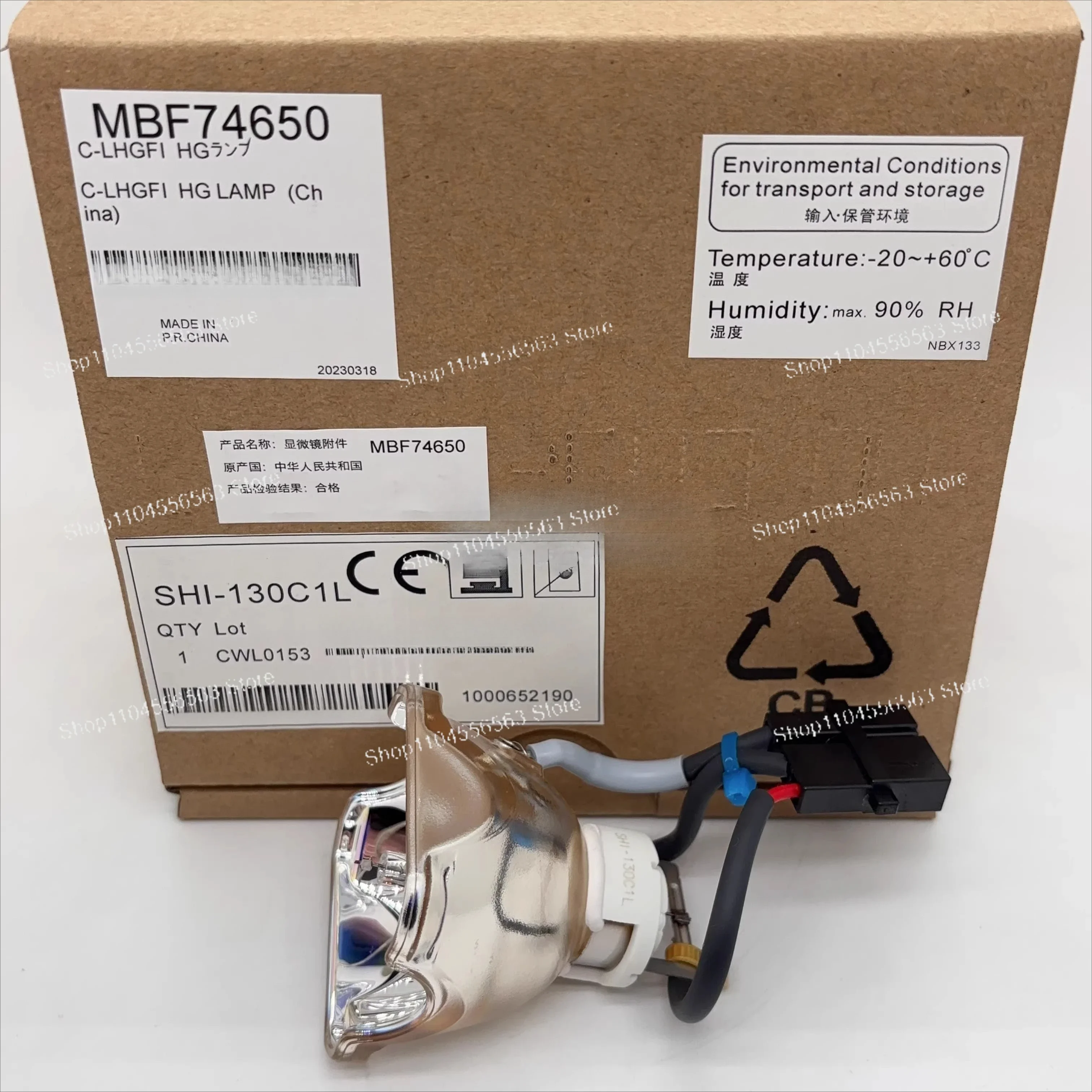 تنطبق على أوليمبوس USHIO SHI-130OL SHI-130C1L SH1-1300L U-HGLGPS مصباح المجهر تيار مستمر 130 واط مصدر الإسفار