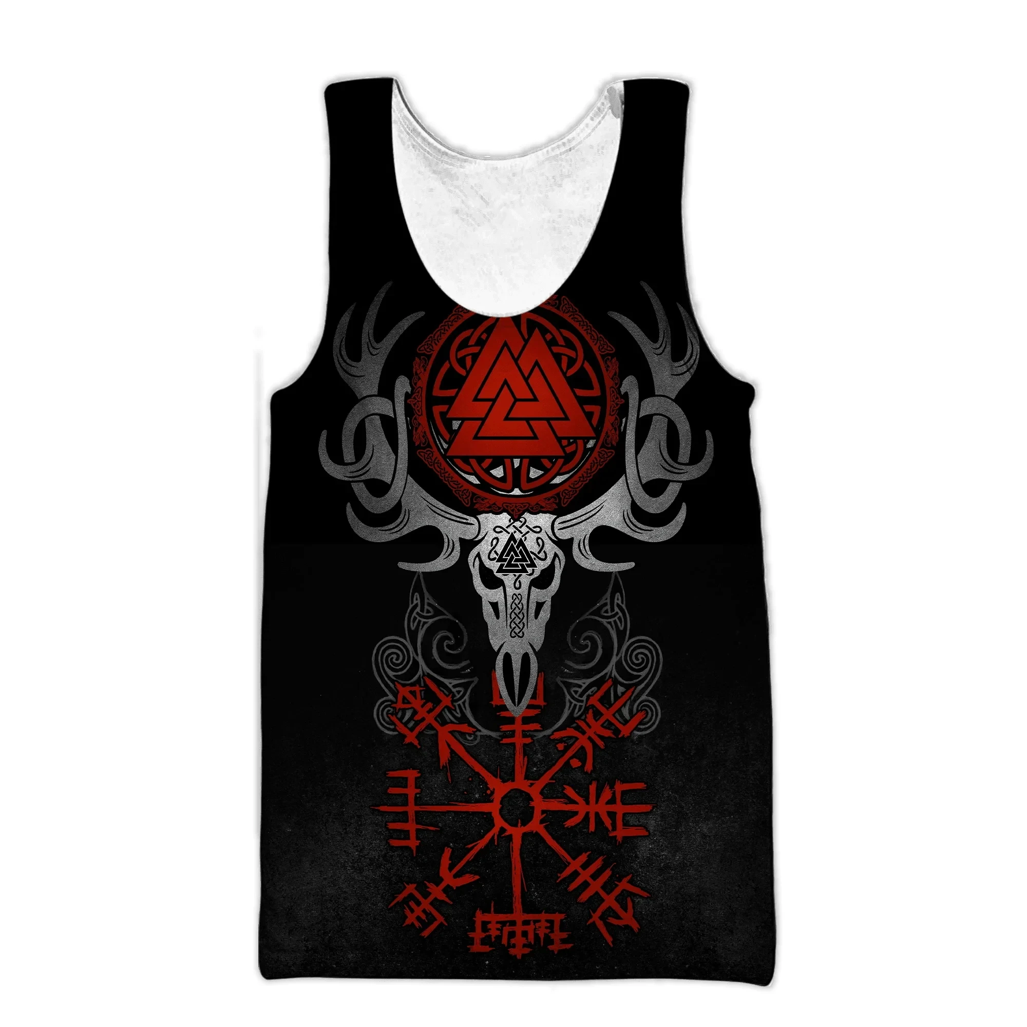 Summer Hot Huginn Raven Tattoo Tank Tops 3D Print Men/Women Sleeveless Top Oversized Men\'s Vests Unisex Streetwear Cool Clothing