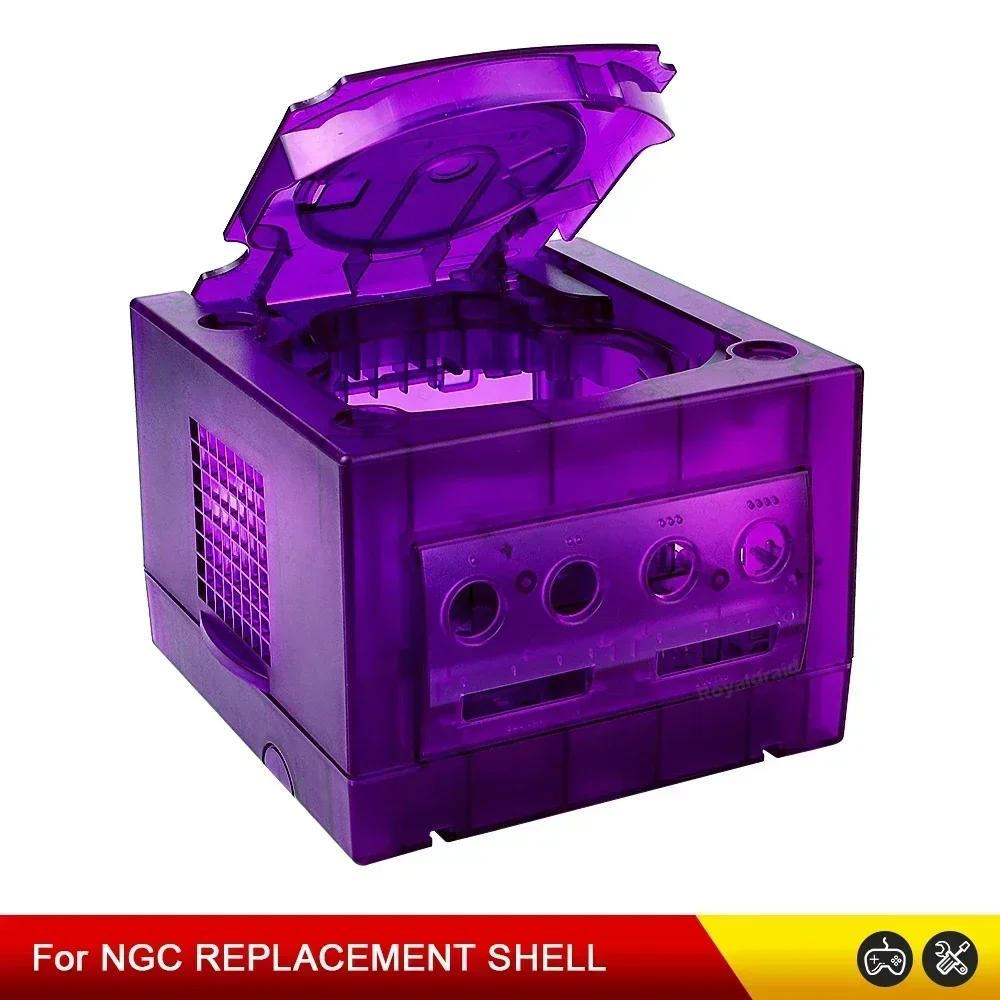 8 FARBEN Eisblaues transparentes Gehäuse Ersatzgehäuse für Gamecube NGC DOL-001 und DOL-101 Spielkonsole Gaming-Zubehör