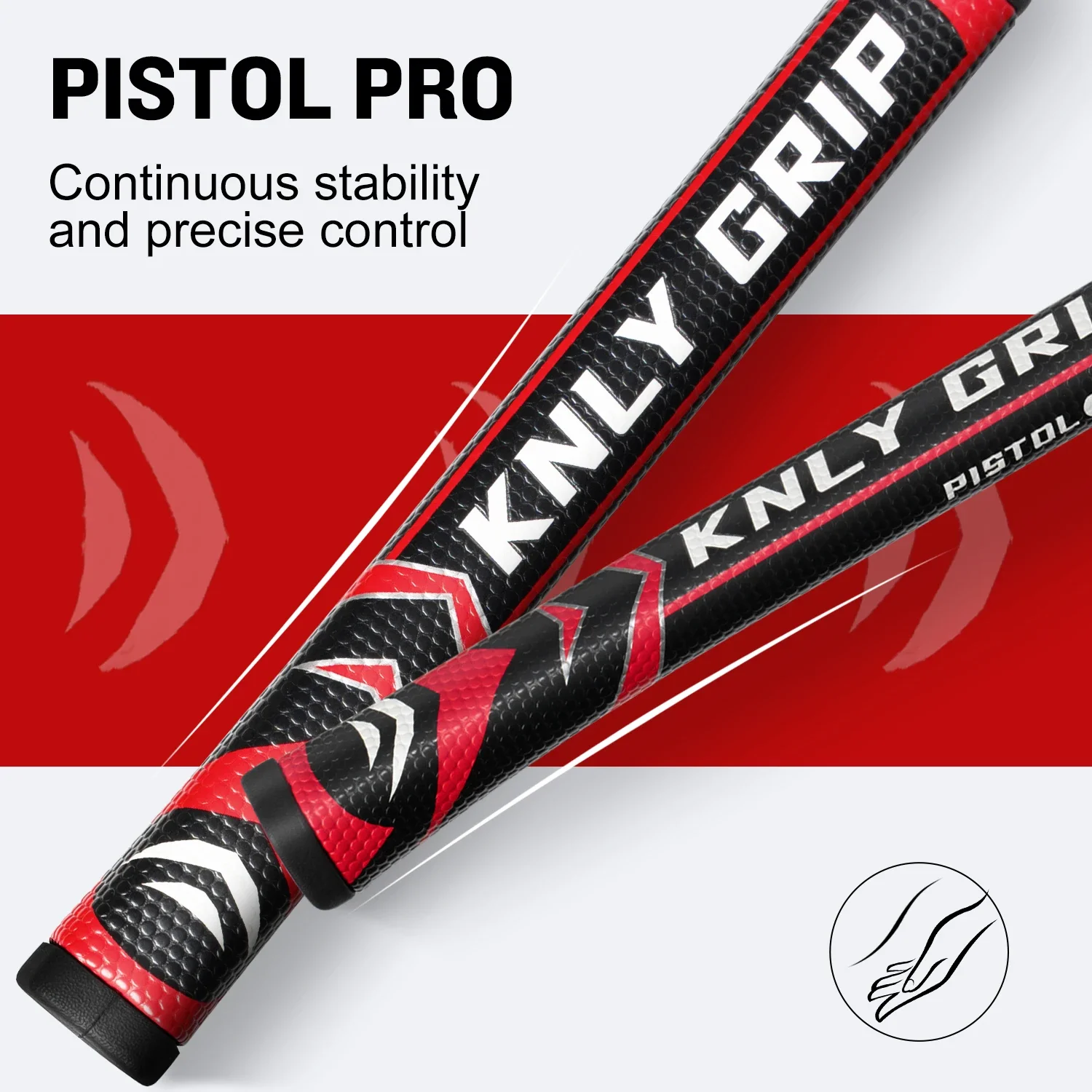 New KNLY Golf Putter Grips Lightweight Golf Grips Pistol Shape Puetter Grips Anti-slip Pattern Excellent Push for Golfer