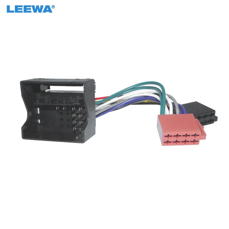 

LEEWA Car CD Radio Audio ISO Wiring Harness Adapter for Citroen Peugeot Car ISO Head Units Wire Cable #CA7428