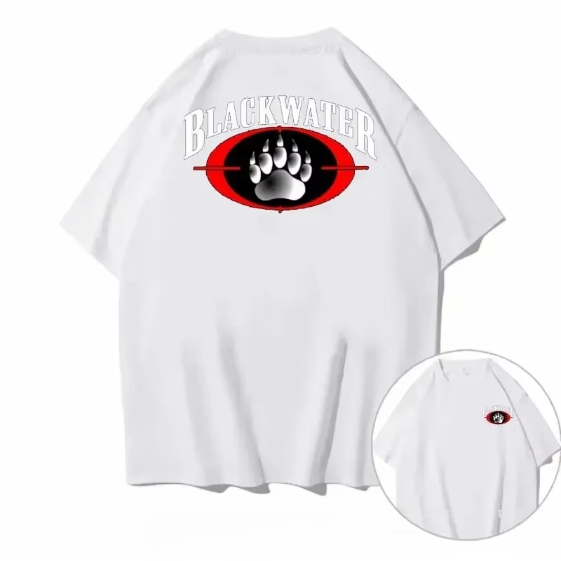 New Blackwater Pure Cotton Men‘s Tshirt Agency Military Special Blackwater Agency Group Warrior TShirt O-Neck Short Sleeve Shirt