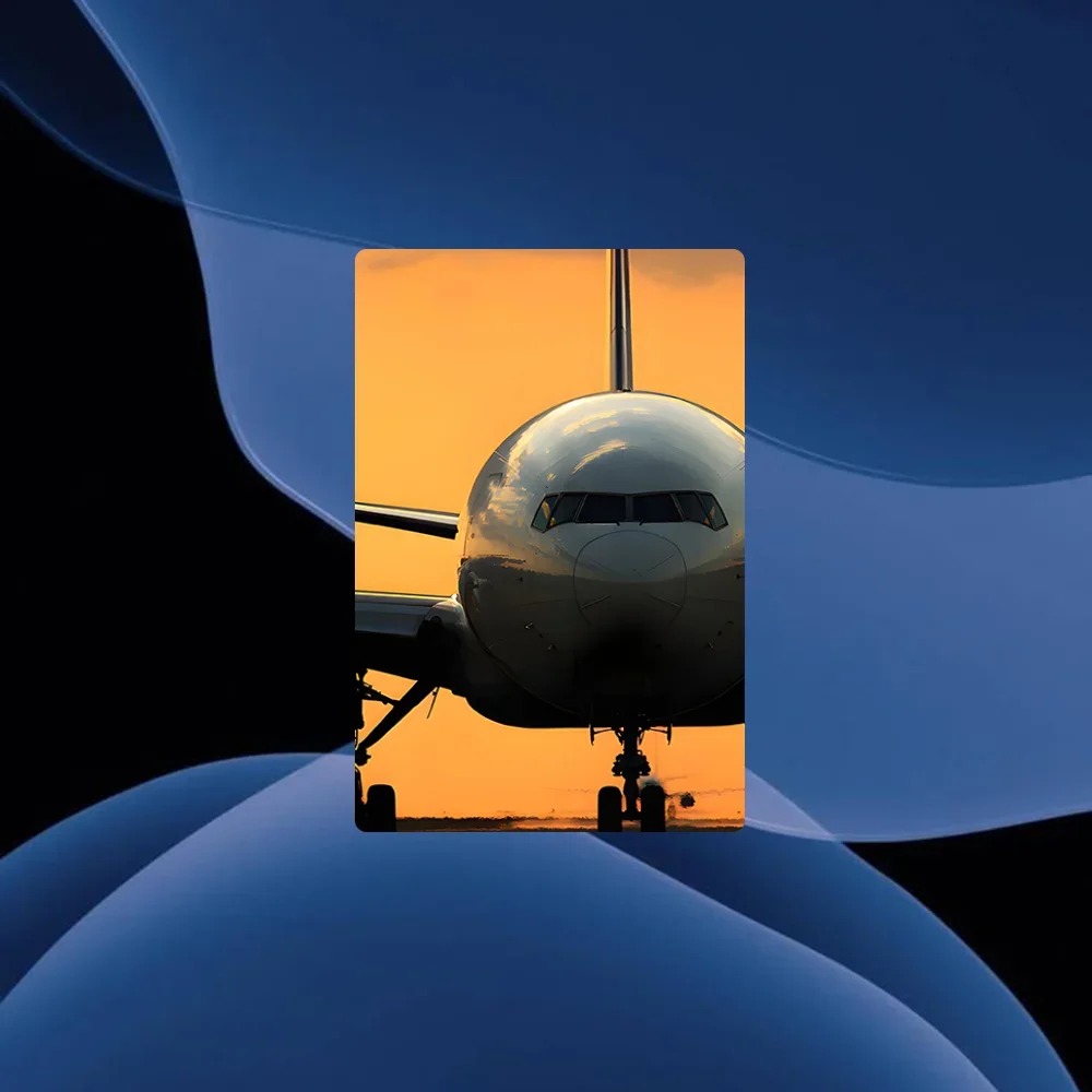 بوينغ 777 ملصقات الطائرة ذات الرؤية العلوية، بطاقة الائتمان الكرتونية، خصم البنك، شحن الحافلة المترو، ملصق مضاد للمياه، ديكور مائي